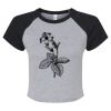 Women's Micro Rib Raglan Baby Tee Thumbnail