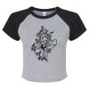 Women's Micro Rib Raglan Baby Tee Thumbnail