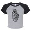 Women's Micro Rib Raglan Baby Tee Thumbnail