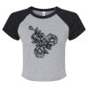 Women's Micro Rib Raglan Baby Tee Thumbnail