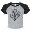Women's Micro Rib Raglan Baby Tee Thumbnail