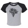 Women's Micro Rib Raglan Baby Tee Thumbnail
