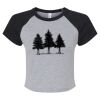 Women's Micro Rib Raglan Baby Tee Thumbnail
