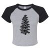 Women's Micro Rib Raglan Baby Tee Thumbnail