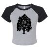 Women's Micro Rib Raglan Baby Tee Thumbnail