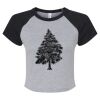 Women's Micro Rib Raglan Baby Tee Thumbnail