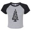 Women's Micro Rib Raglan Baby Tee Thumbnail
