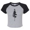 Women's Micro Rib Raglan Baby Tee Thumbnail