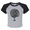 Women's Micro Rib Raglan Baby Tee Thumbnail