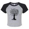 Women's Micro Rib Raglan Baby Tee Thumbnail