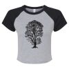 Women's Micro Rib Raglan Baby Tee Thumbnail