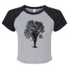 Women's Micro Rib Raglan Baby Tee Thumbnail