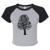 Women's Micro Rib Raglan Baby Tee Thumbnail