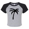 Women's Micro Rib Raglan Baby Tee Thumbnail