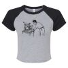 Women's Micro Rib Raglan Baby Tee Thumbnail
