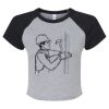Women's Micro Rib Raglan Baby Tee Thumbnail