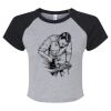 Women's Micro Rib Raglan Baby Tee Thumbnail