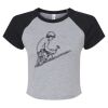 Women's Micro Rib Raglan Baby Tee Thumbnail