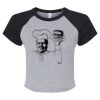 Women's Micro Rib Raglan Baby Tee Thumbnail