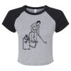 Women's Micro Rib Raglan Baby Tee Thumbnail