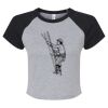 Women's Micro Rib Raglan Baby Tee Thumbnail