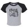Women's Micro Rib Raglan Baby Tee Thumbnail