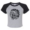 Women's Micro Rib Raglan Baby Tee Thumbnail