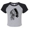 Women's Micro Rib Raglan Baby Tee Thumbnail