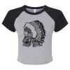 Women's Micro Rib Raglan Baby Tee Thumbnail