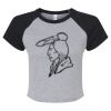 Women's Micro Rib Raglan Baby Tee Thumbnail