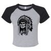 Women's Micro Rib Raglan Baby Tee Thumbnail