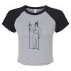 Women's Micro Rib Raglan Baby Tee Thumbnail