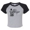 Women's Micro Rib Raglan Baby Tee Thumbnail