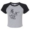 Women's Micro Rib Raglan Baby Tee Thumbnail