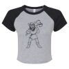 Women's Micro Rib Raglan Baby Tee Thumbnail