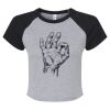 Women's Micro Rib Raglan Baby Tee Thumbnail