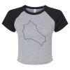 Women's Micro Rib Raglan Baby Tee Thumbnail