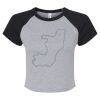 Women's Micro Rib Raglan Baby Tee Thumbnail