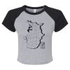 Women's Micro Rib Raglan Baby Tee Thumbnail