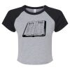 Women's Micro Rib Raglan Baby Tee Thumbnail