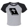 Women's Micro Rib Raglan Baby Tee Thumbnail