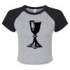Women's Micro Rib Raglan Baby Tee Thumbnail
