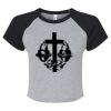 Women's Micro Rib Raglan Baby Tee Thumbnail