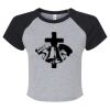 Women's Micro Rib Raglan Baby Tee Thumbnail