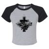Women's Micro Rib Raglan Baby Tee Thumbnail