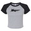 Women's Micro Rib Raglan Baby Tee Thumbnail