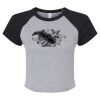 Women's Micro Rib Raglan Baby Tee Thumbnail