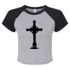 Women's Micro Rib Raglan Baby Tee Thumbnail