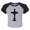 Women's Micro Rib Raglan Baby Tee Thumbnail
