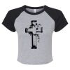Women's Micro Rib Raglan Baby Tee Thumbnail